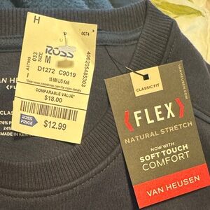 Van Heusen Men's Crewneck Sweatshirt - Dark Blue